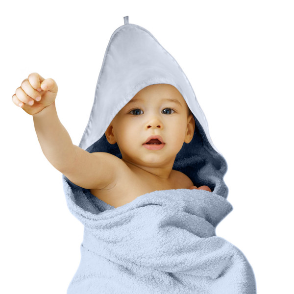 Baby Kapuzenhandtuch Hellblau